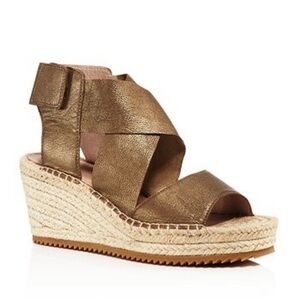 Eileen Fisher Willow Espadrille Wedge in Bronze. Size 7.5.